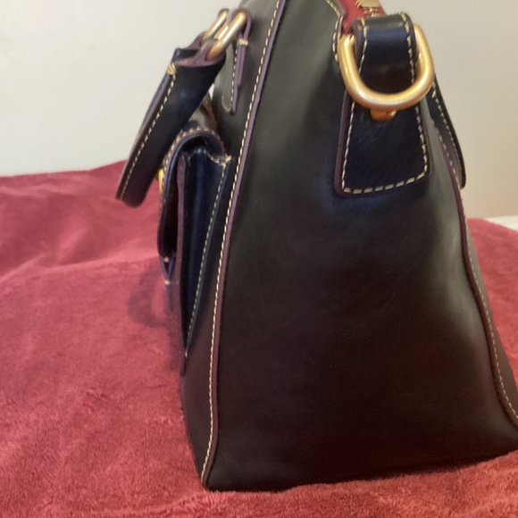 Dooney and Bourke Florentine Naomi Satchel, Navy - Picture 4 of 10